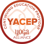 Logo du label YACEP, délivré par Yoga Alliance, Continuing Education Provider